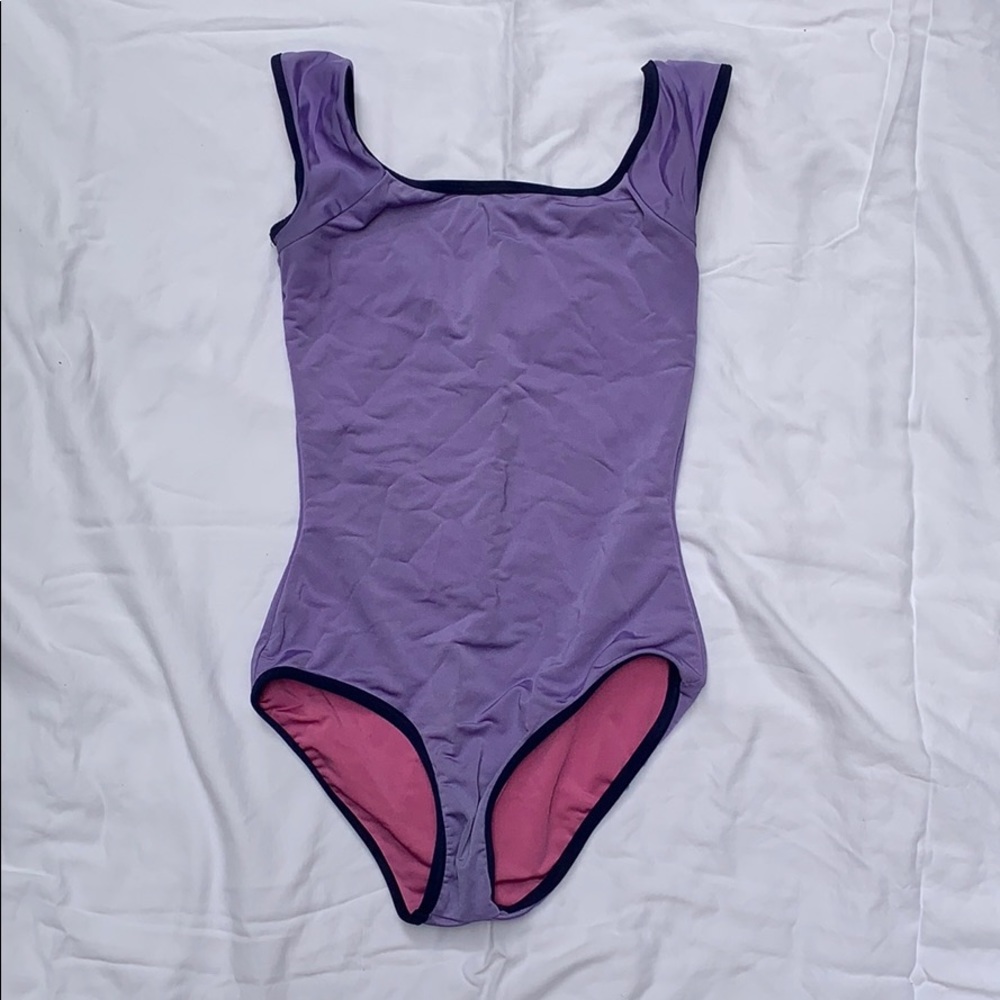 Mariia pink and purple reversible leotard